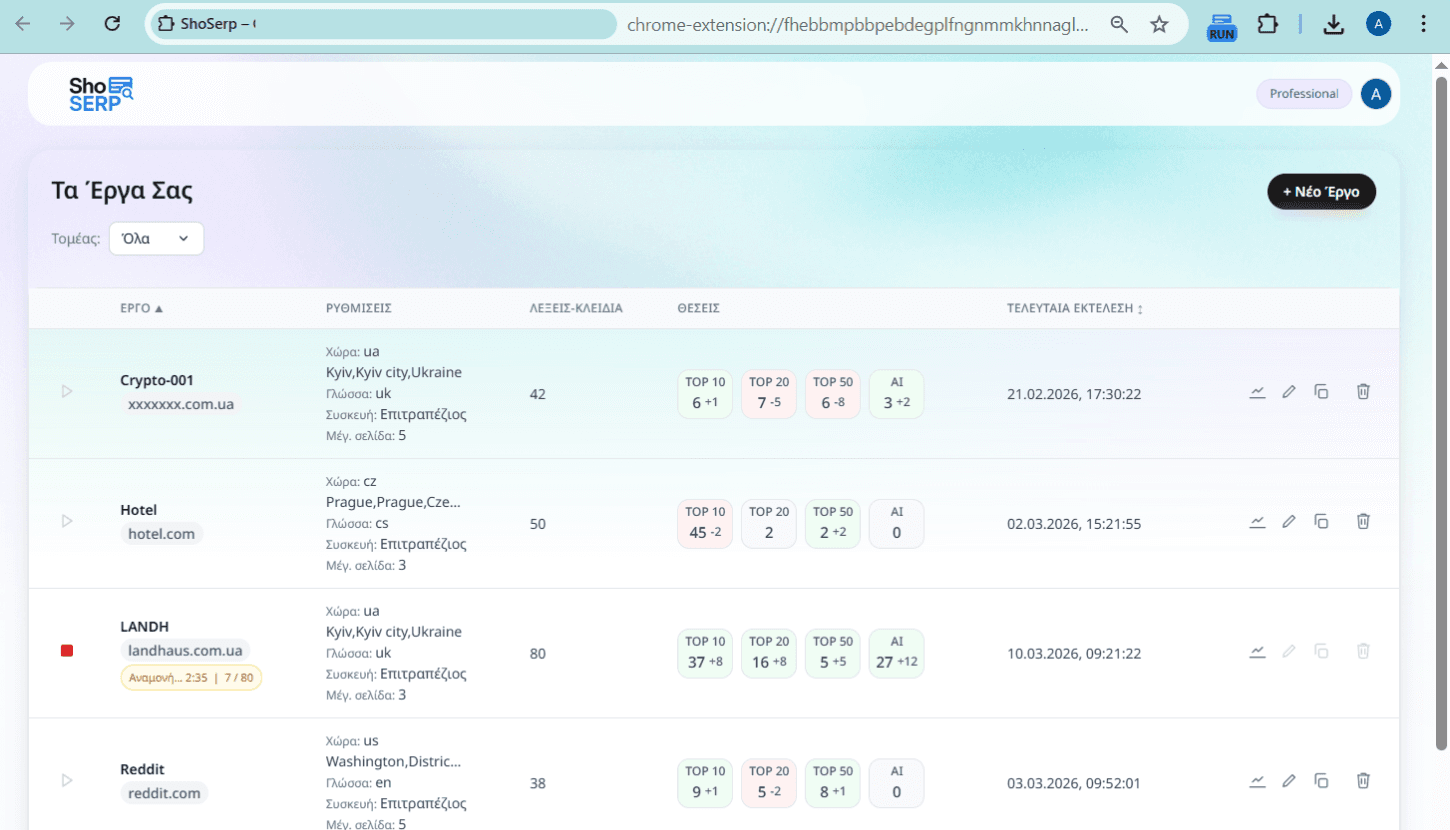 ΠΑΡΑΚΟΛΟΥΘΗΣΗ Screenshot