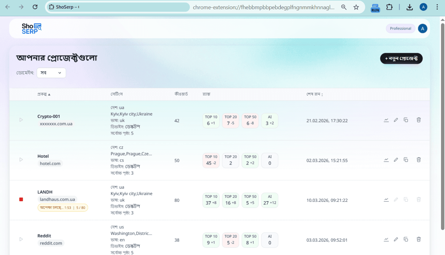 ট্র্যাকিং Screenshot