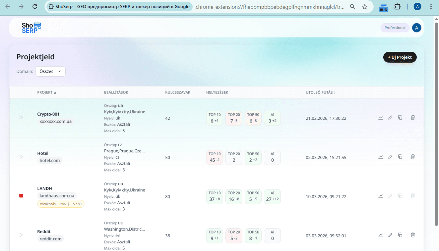 KÖVETÉS Screenshot